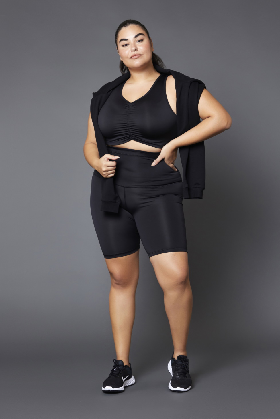 Mighty Lady - High Waist Plus Size Short