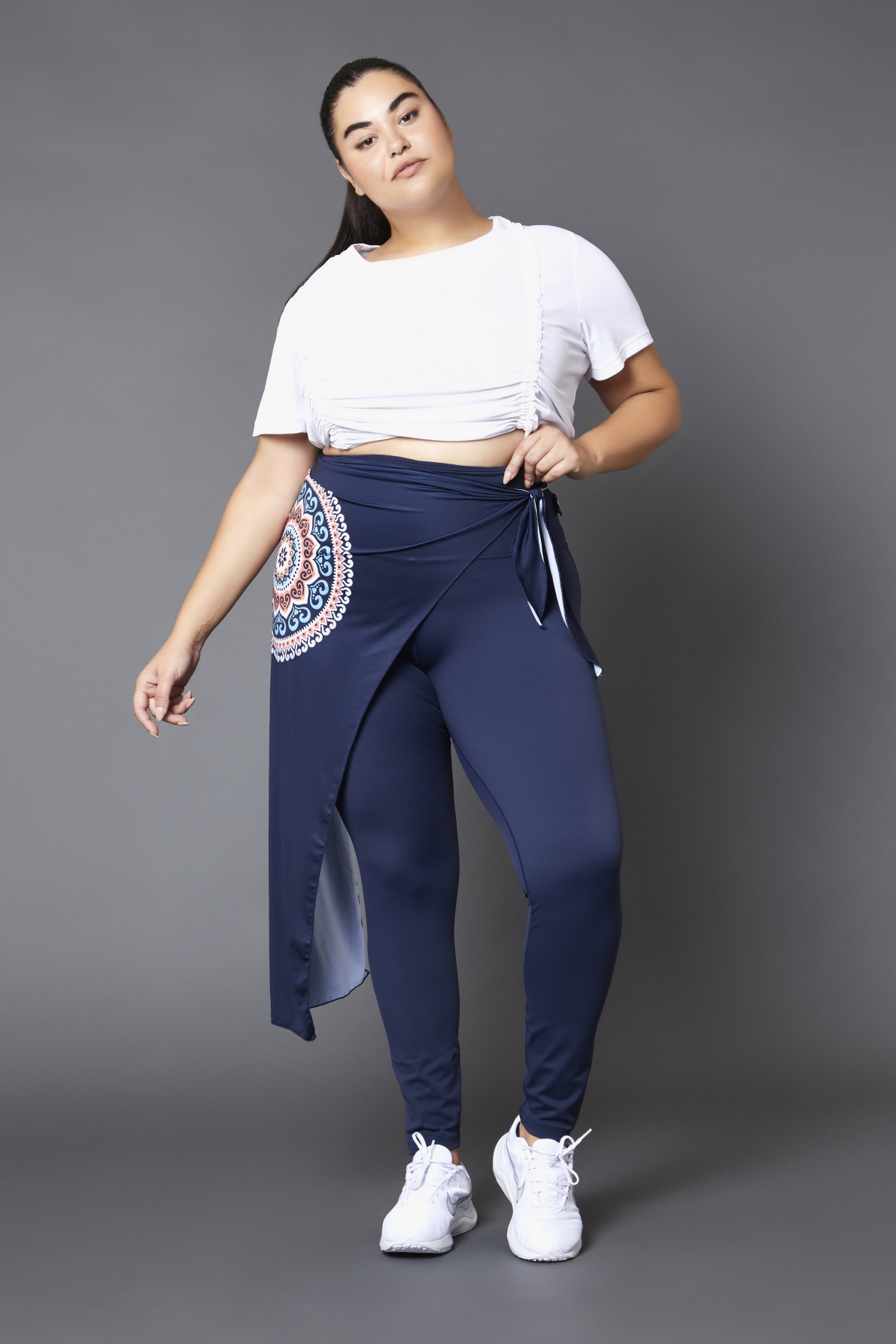 It's A Wrap - High Waist Leggings With Attached Skirt